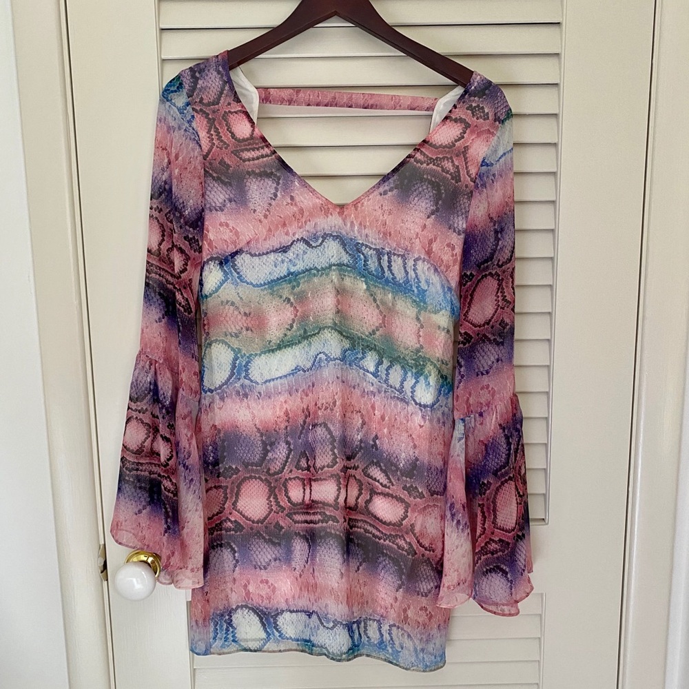 Show Me Your Mumu Rainbow Python Dress